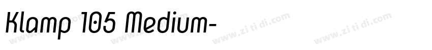 Klamp 105 Medium字体转换